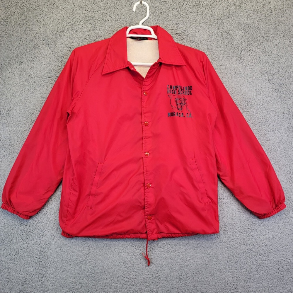 Campolindo High School‎ Moraga California Jacket Adult M Red Snap Marching Band
